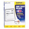 C-Line Products Shop Ticket Holders, Stitched, Both Sides Clear, 50 Shts, 8.5x11, PK25 46911